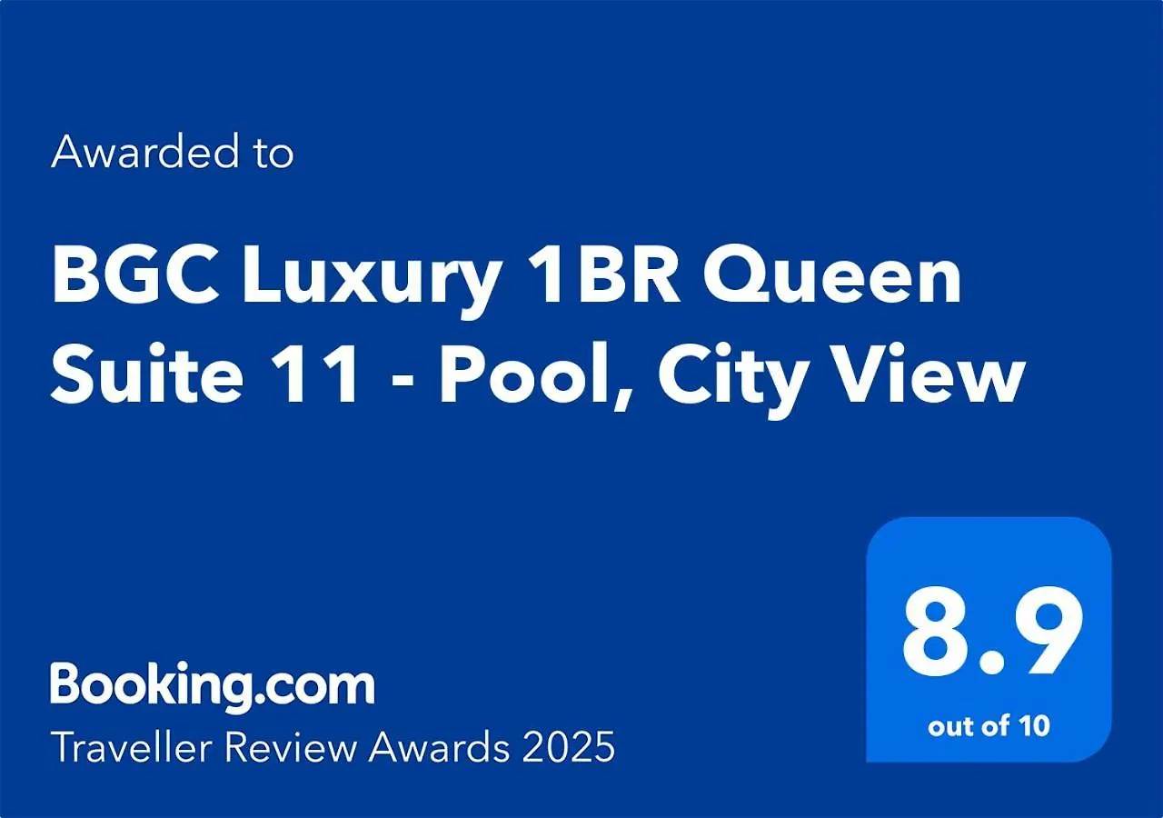 Bgc Luxury Condo - Pool, Wi-Fi, City View - Suite 11 Manila 0*,